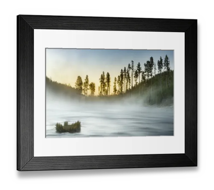 Framed Print : Gibbon River at sunrise, Yellowstone National Park, Wyoming / Montana Framed Print : Gibbon River at sunrise, Yellowstone National Park, Wyoming / Montana