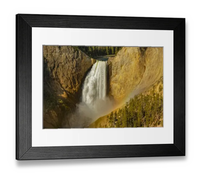 Framed Print : Lower Yellowstone Falls, Yellowstone National Park, Wyoming / Montana Framed Print : Lower Yellowstone Falls, Yellowstone National Park, Wyoming / Montana