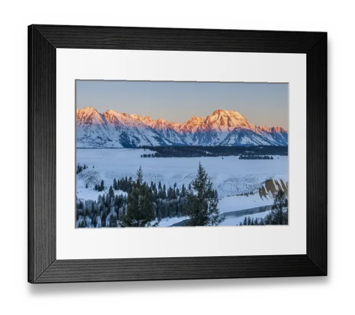 Framed Print : USA, Wyoming, Grand Teton National Park. Landscape at sunrise Framed Print : USA, Wyoming, Grand Teton National Park. Landscape at sunrise