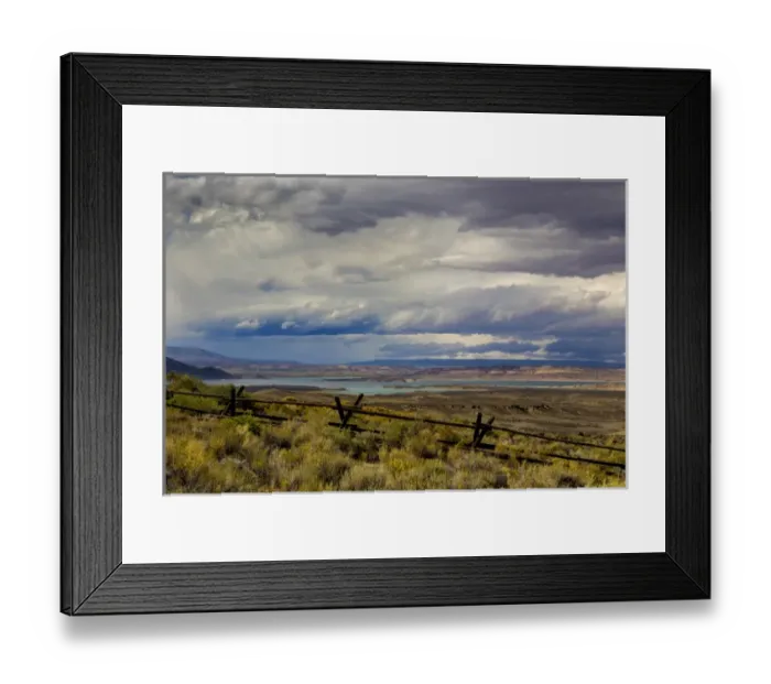 Framed Print : USA, Montana. Landscape of Flaming Gorge National Recreation Area