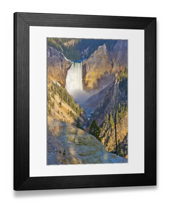 Framed Print : USA, Wyoming, Yellowstone National Park, Lower Falls of the Yellowstone River in Framed Print : USA, Wyoming, Yellowstone National Park, Lower Falls of the Yellowstone River in