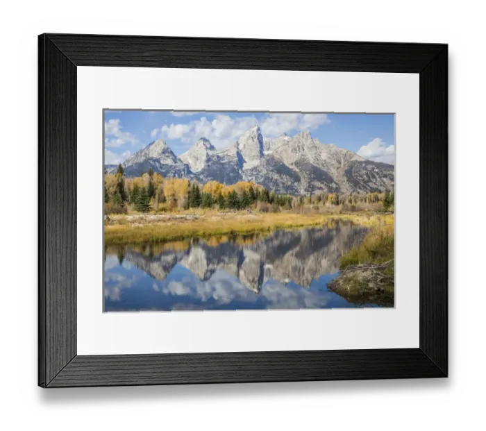 Framed Print : USA, Wyoming, Grand Teton National Park, the Grand Teton Mountains are reflected Framed Print : USA, Wyoming, Grand Teton National Park, the Grand Teton Mountains are reflected