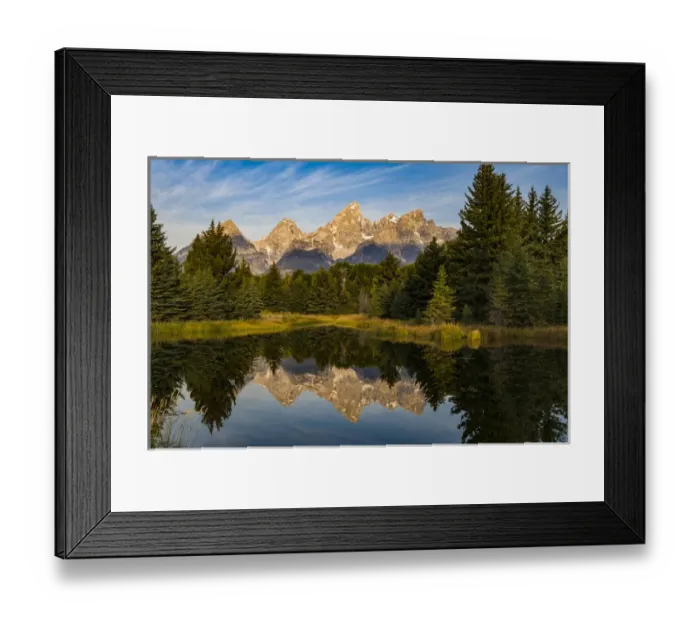 Framed Print : USA, Wyoming, Grand Teton National Park, reflections