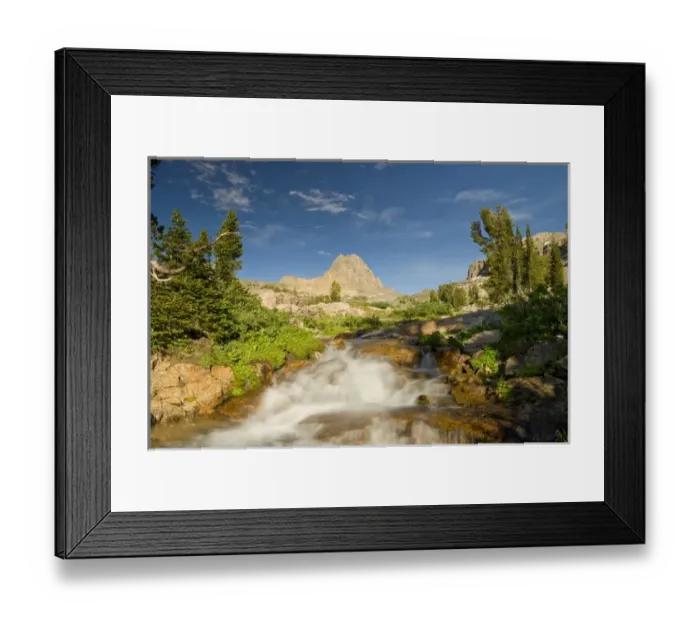 Framed Print : Stream and Buck Mountain, Alaska Basin trail near Driggs, Idaho Caribou-Targhee National Forest Framed Print : Stream and Buck Mountain, Alaska Basin trail near Driggs, Idaho Caribou-Targhee National Forest