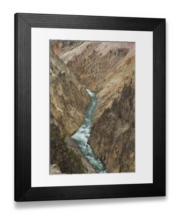 Framed Print : Grand Canyon of Yellowstone River, Yellowstone National Park, Wyoming