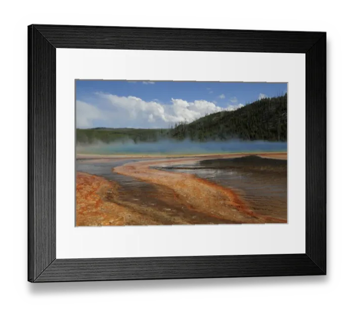 Framed Print : Grand Prismatic Spring (3), Middle Geyser Basin, Yellowstone National Park, Wyoming, USA Framed Print : Grand Prismatic Spring (3), Middle Geyser Basin, Yellowstone National Park, Wyoming, USA