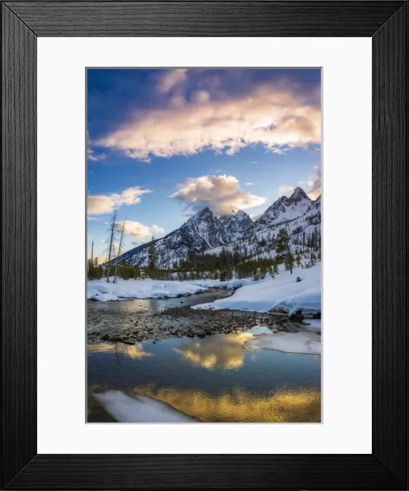 Framed Print : Clearing storm over the Tetons from Cottonwood Creek, Grand Teton National Park Framed Print : Clearing storm over the Tetons from Cottonwood Creek, Grand Teton National Park