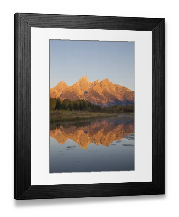 Framed Print : 67545-09420 Sunrise at Schwabacher Landing in fall, Grand Teton National Park, WY Framed Print : 67545-09420 Sunrise at Schwabacher Landing in fall, Grand Teton National Park, WY