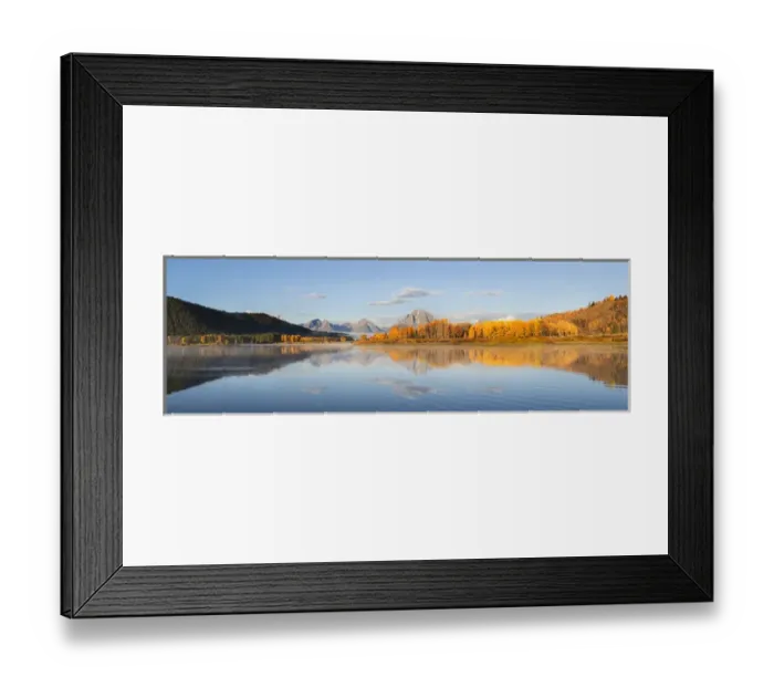 Framed Print : 67545-08902 Sunrise at Oxbow Bend in fall, Grand Teton National Park, WY
