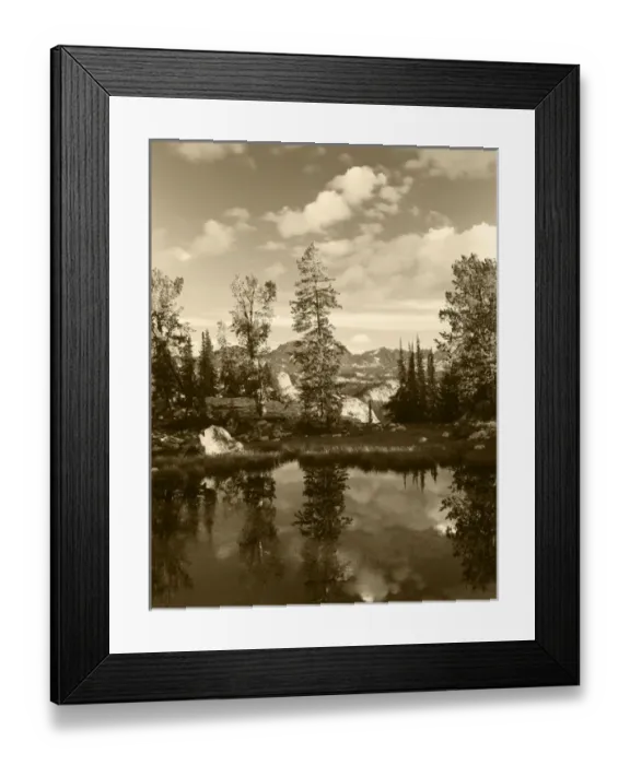 Framed Print : USA, Wyoming, Landscape with reflection of lake Framed Print : USA, Wyoming, Landscape with reflection of lake