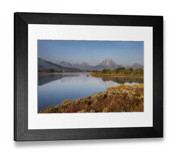 Framed Print : Horseshoe Bend. Grand Teton National Park. Wyoming