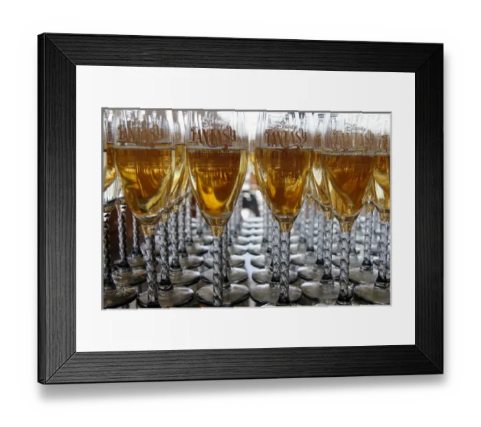 Framed Print : Disney Fantasy Cruise INaugural Champagne