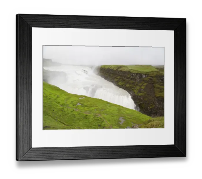 Framed Print : Europe, Iceland, Golden Circle, Gullfoss, Golden Falls. Image of one of the most powerful Framed Print : Europe, Iceland, Golden Circle, Gullfoss, Golden Falls. Image of one of the most powerful