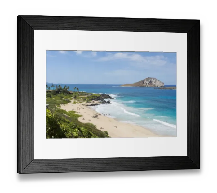 Framed Print : Honolulu Hawaii Oahu cove at Makapuu Lookout off Kalanianaole Highway on Southeast Framed Print : Honolulu Hawaii Oahu cove at Makapuu Lookout off Kalanianaole Highway on Southeast
