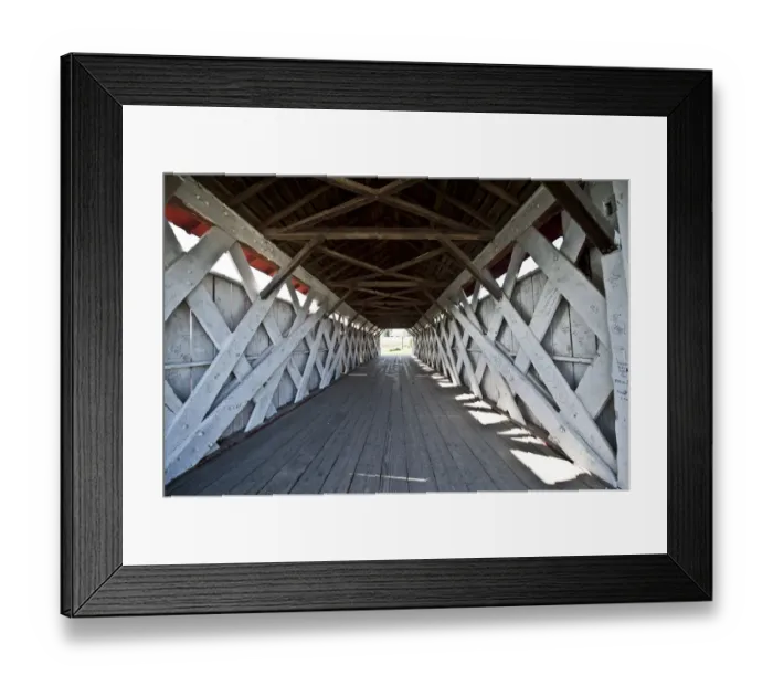 Framed Print : North America, USA, Iowa, St. Charles, Imes Covered Bridge Framed Print : North America, USA, Iowa, St. Charles, Imes Covered Bridge
