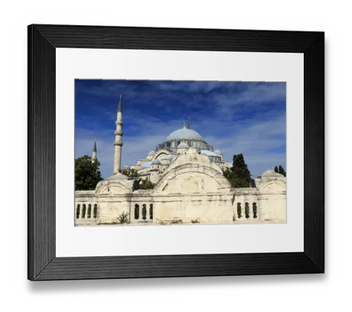 Framed Print : Turkey, Istanbul, Suleymaniye Mosque complex (Suleymaniye Camii) is an Ottoman imperial Framed Print : Turkey, Istanbul, Suleymaniye Mosque complex (Suleymaniye Camii) is an Ottoman imperial