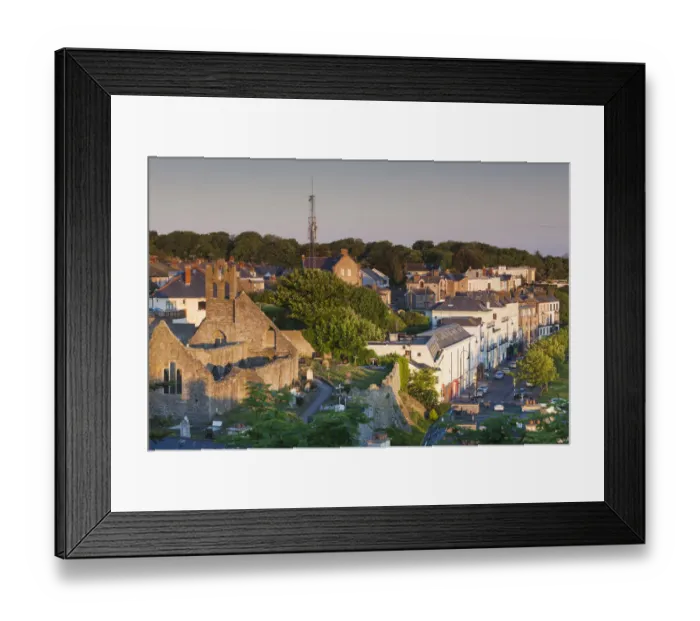 Framed Print : Ireland, County Fingal, Howth, elevated town view, dawn Framed Print : Ireland, County Fingal, Howth, elevated town view, dawn