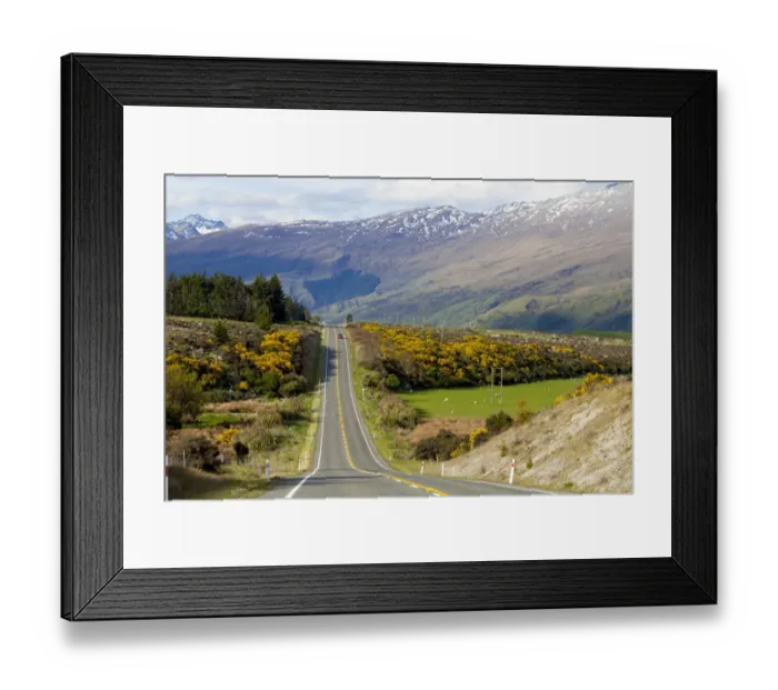 Framed Print : New Zealand, South Island, scenic highway