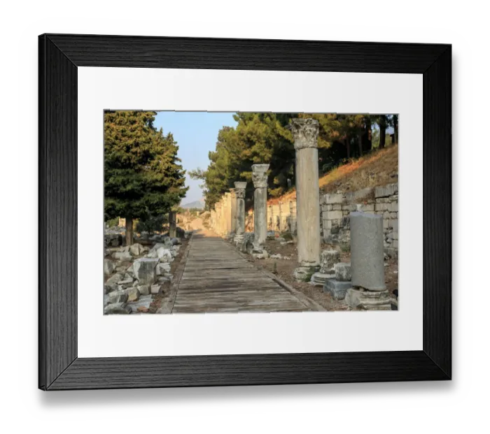 Framed Print : Turkey, Izmir Province, Selcuk, ancient city Ephesus, ancient world center of travel