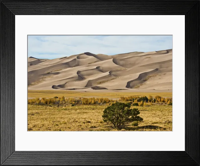 Framed Print : North America, USA, Colorado, Alamosa, Great Sand Dunes National Park and Preserve
