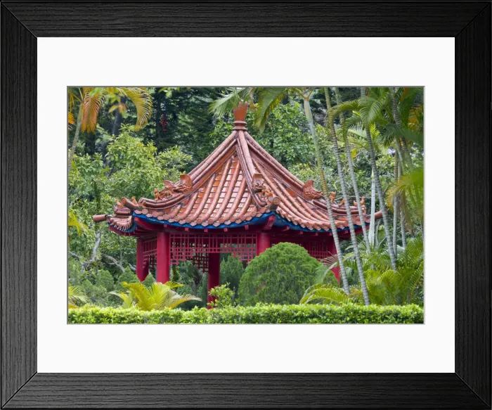 Framed Print : Pavilion inside Shilin Official Residence, the former home of the late president Chiang Kai-shek