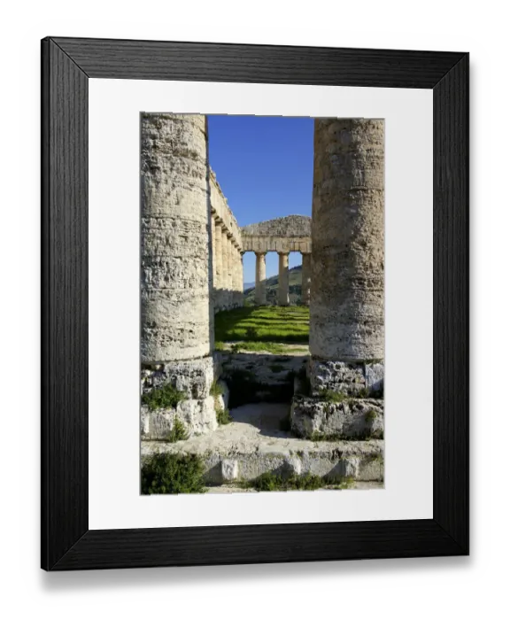 Framed Print : Italy, Sicily: Segesta The greek temple is made of 36 columns Framed Print : Italy, Sicily: Segesta The greek temple is made of 36 columns