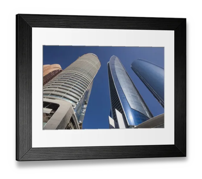 Framed Print : UAE, Abu Dhabi, Etihad Towers Framed Print : UAE, Abu Dhabi, Etihad Towers