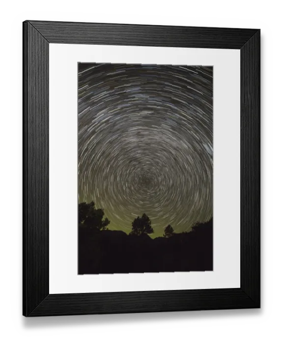 Framed Print : USA, California, Pine Valley. Star trails of the Milky Way galaxy Framed Print : USA, California, Pine Valley. Star trails of the Milky Way galaxy