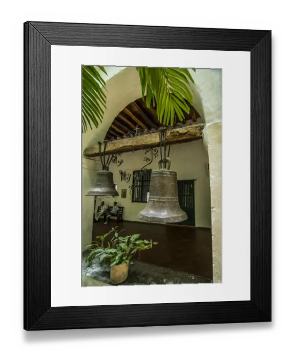 Framed Print : South America, Colombia, Cartagena, Bells of historic Santuario and Iglesia de Framed Print : South America, Colombia, Cartagena, Bells of historic Santuario and Iglesia de