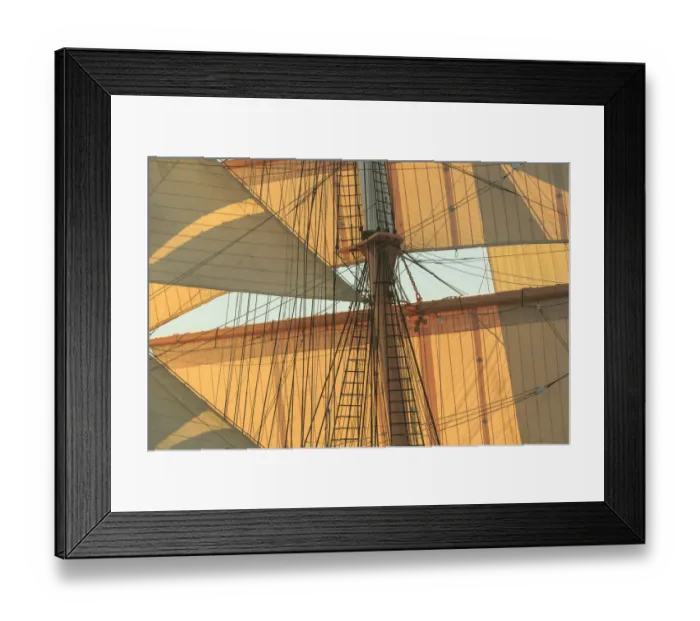 Framed Print : view from Odysseus, PR 90 foot sailing yacht, San Diego, CA, USA