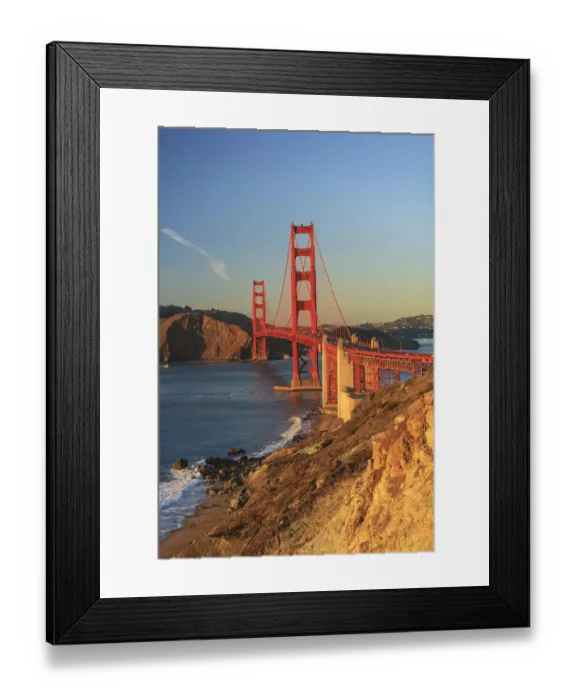 Framed Print : View of Golden Gate Bridge, San Francisco, California, USA Framed Print : View of Golden Gate Bridge, San Francisco, California, USA