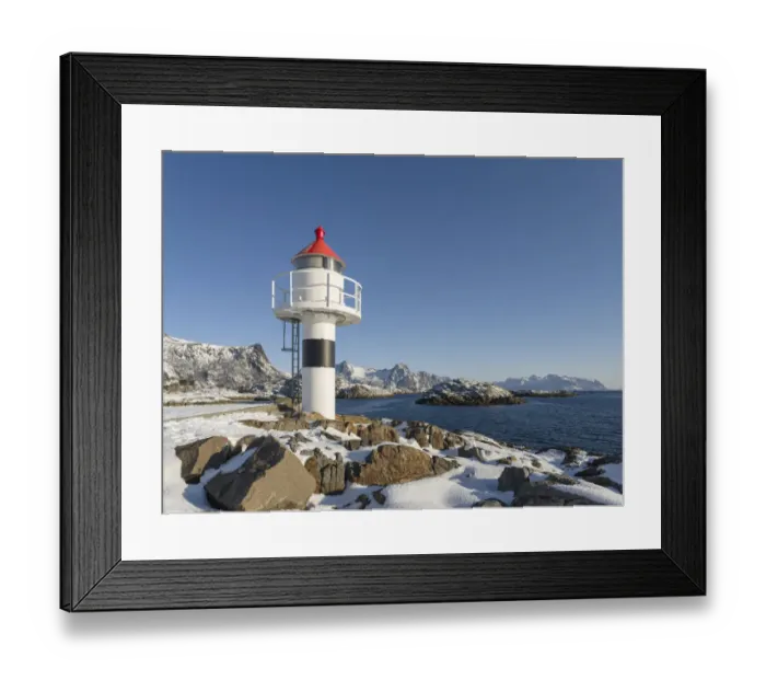 Framed Print : Small town Kabelvag, island Austvagoya. The Lofoten islands in northern Norway during winter Framed Print : Small town Kabelvag, island Austvagoya. The Lofoten islands in northern Norway during winter