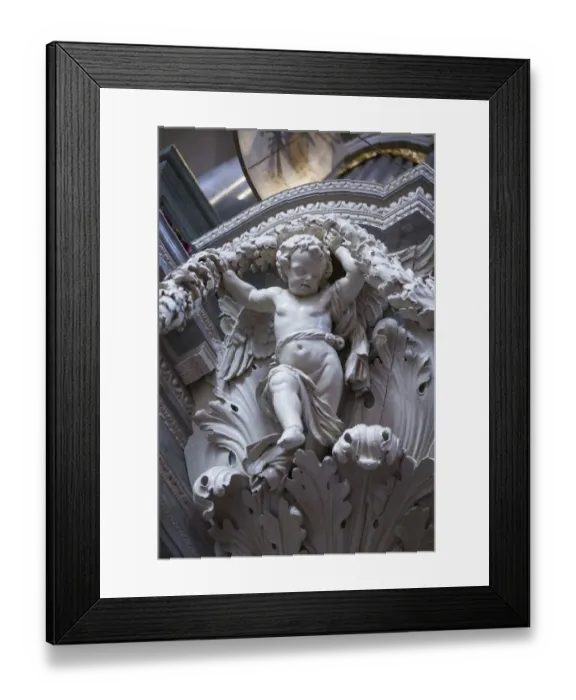Framed Print : Netherlands, Amsterdam, Westerkerk church, interior sculpture Framed Print : Netherlands, Amsterdam, Westerkerk church, interior sculpture