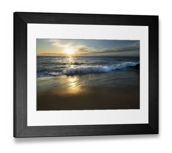 Framed Print : USA, California, La Jolla. Sunset over beach