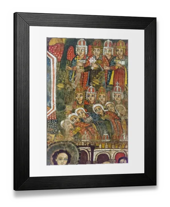 Framed Print : Mural inside Church of Debre Birhan Selassie (Trinity and Mountain Light), Gondar Framed Print : Mural inside Church of Debre Birhan Selassie (Trinity and Mountain Light), Gondar