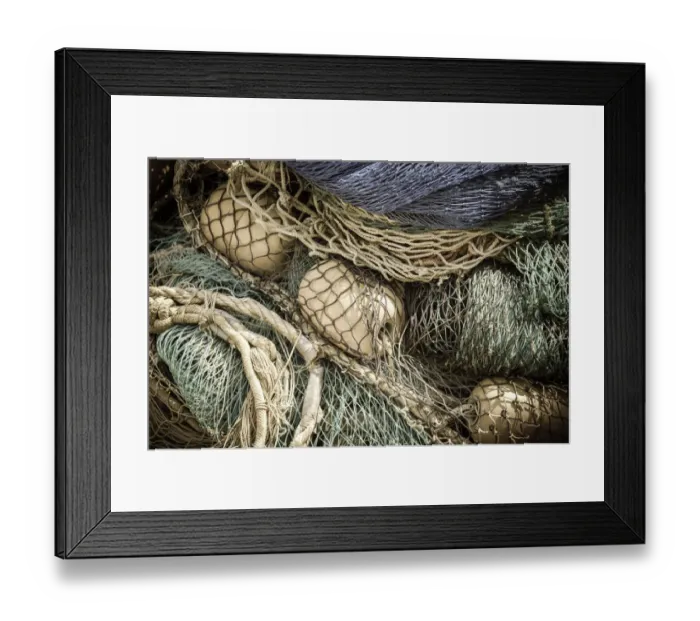 Framed Print : Fishing nets, Burano, Veneto, Italy