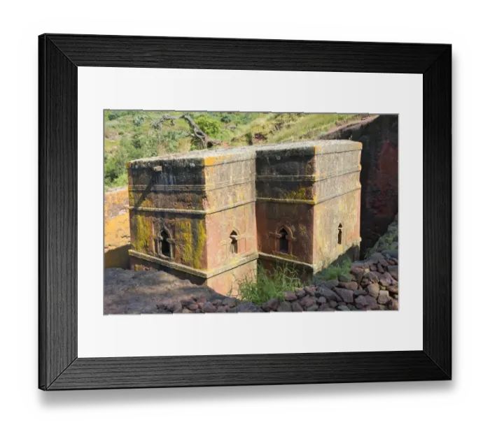 Framed Print : Biete Ghiorgis (House of St. George), one of the rock hewn churches in Lalibela