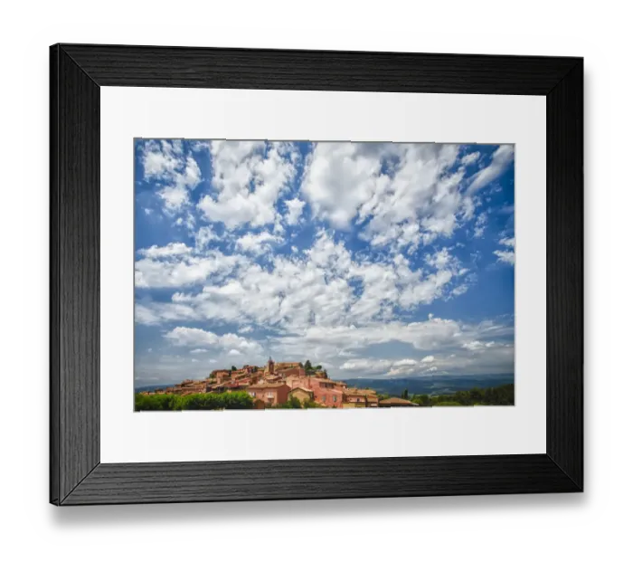 Framed Print : France, Provence, Roussillon, village view