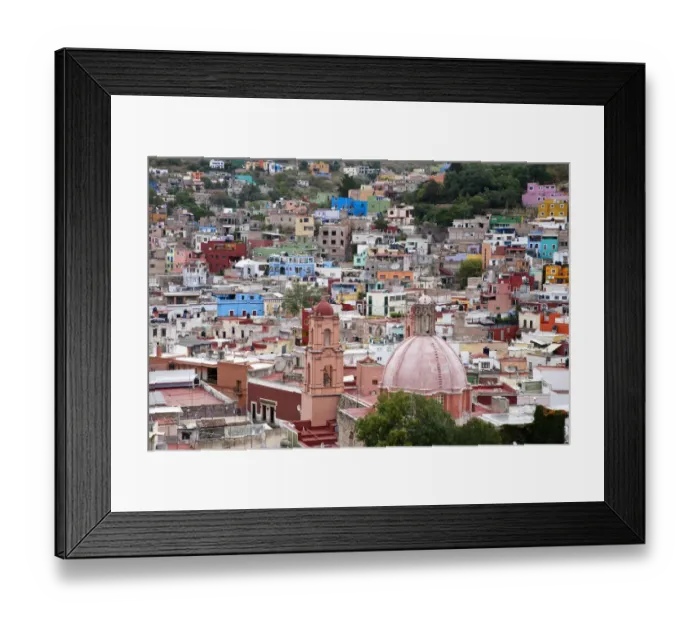 Framed Print : Mexico, Guanajuato, View of Guanajuato from El Pipila Monument Framed Print : Mexico, Guanajuato, View of Guanajuato from El Pipila Monument