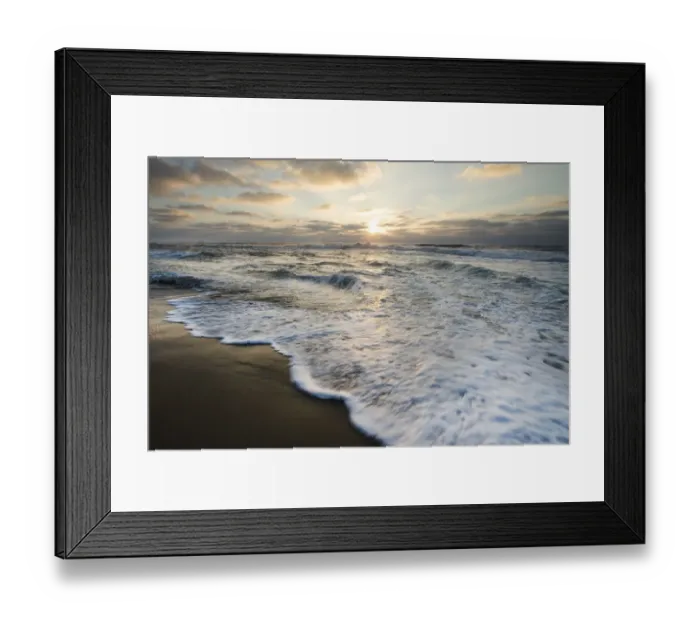 Framed Print : USA, California, La Jolla. Sunset over beach