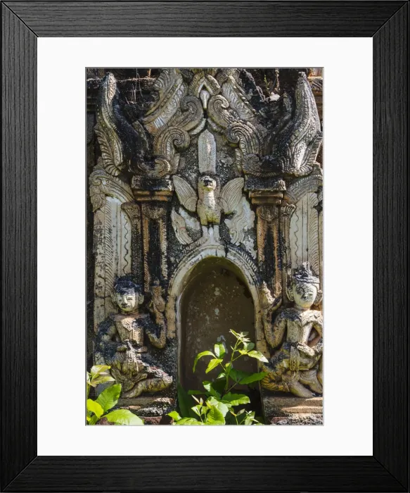 Framed Print : Indein Stupa Complex, Inle Lake, Myanmar