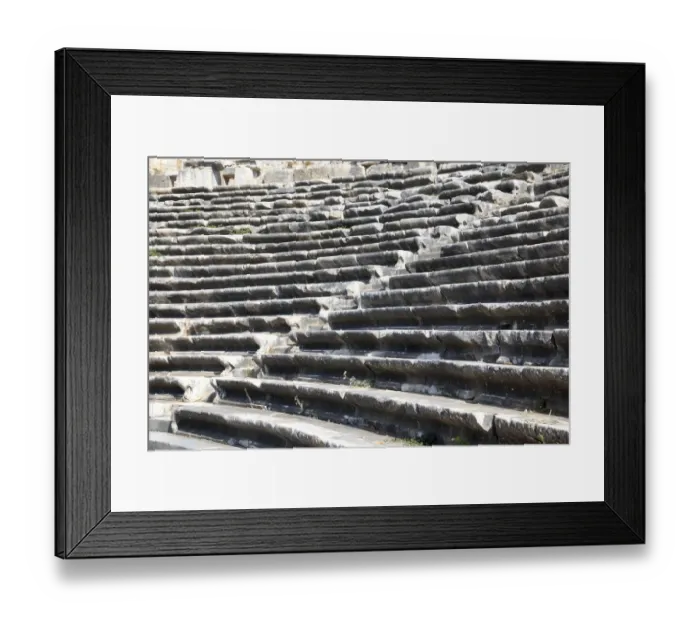 Framed Print : Turkey, West Coast Anatolia, AydAnn Province, ruins of Miletus, near the mouth of