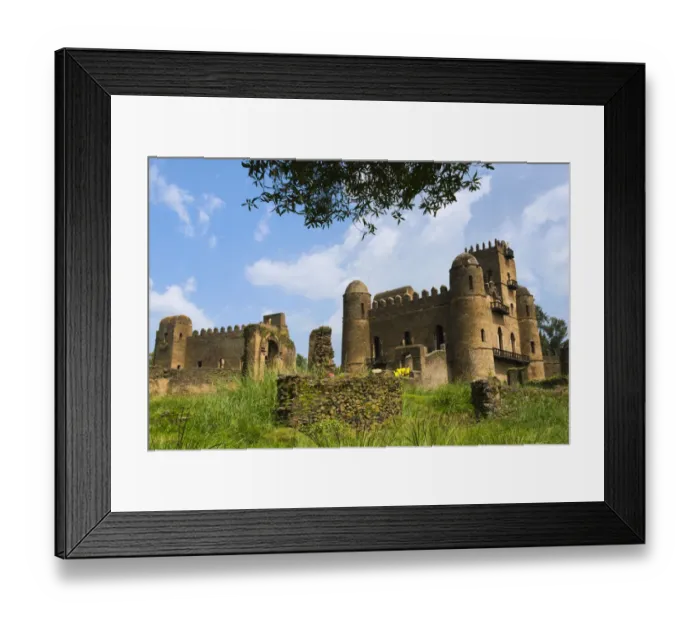 Framed Print : Fasilides Castle in the fortress-city of Fasil Ghebbi (founded by Emperor Fasilides)