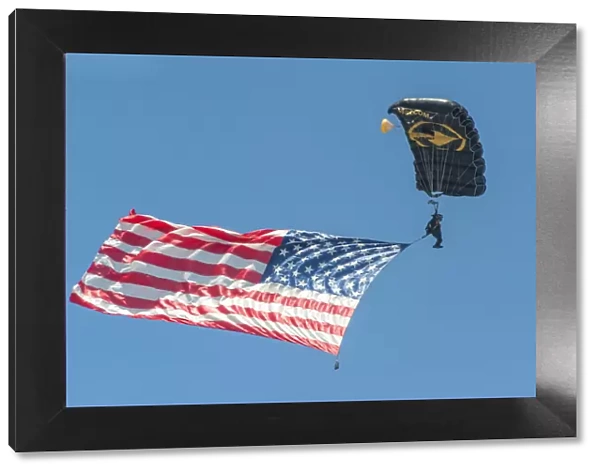 SkyFest, airshow, USSOCOM, army paratrooper, New Smyrna Beach, Florida, USA