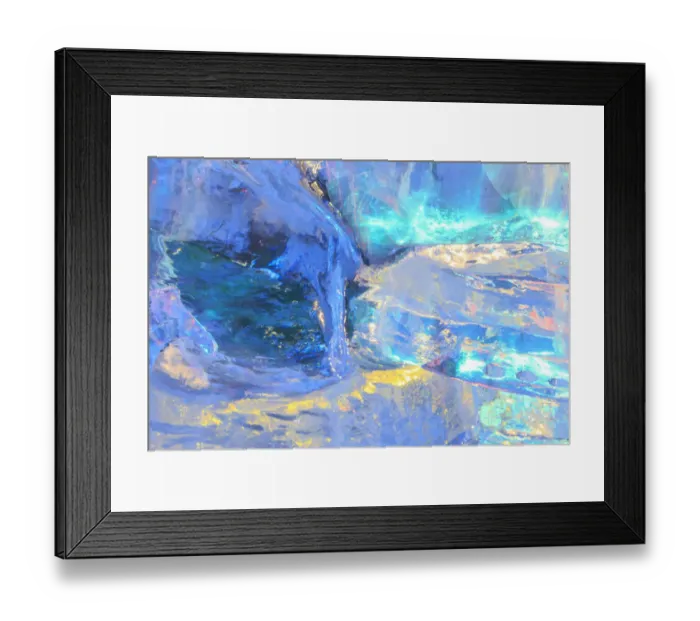 Framed Print : color, patterns and textures of ice blocks near Fairbanks, Alaska, USA Framed Print : color, patterns and textures of ice blocks near Fairbanks, Alaska, USA