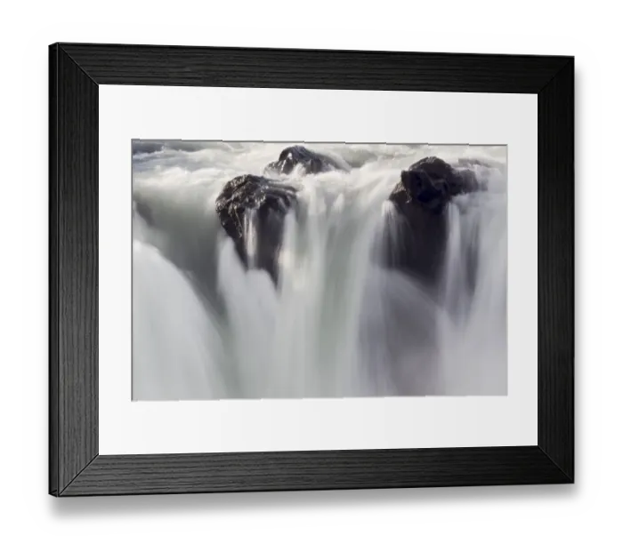 Framed Print : Europe, Iceland, North Iceland, Godafoss, Falls of the Gods Framed Print : Europe, Iceland, North Iceland, Godafoss, Falls of the Gods