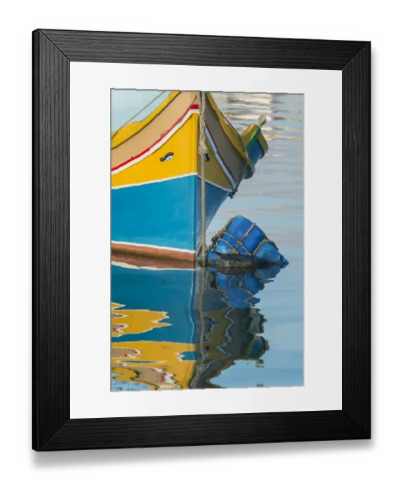 Framed Print : Eurpoe, Malta, Marsaxlokk, Traditional Fishing Boat Detail Framed Print : Eurpoe, Malta, Marsaxlokk, Traditional Fishing Boat Detail