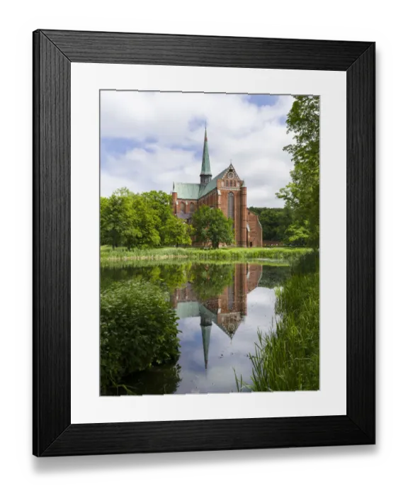 Framed Print : The minster in Bad Doberan near Rostock. A masterpiece build in north german brick