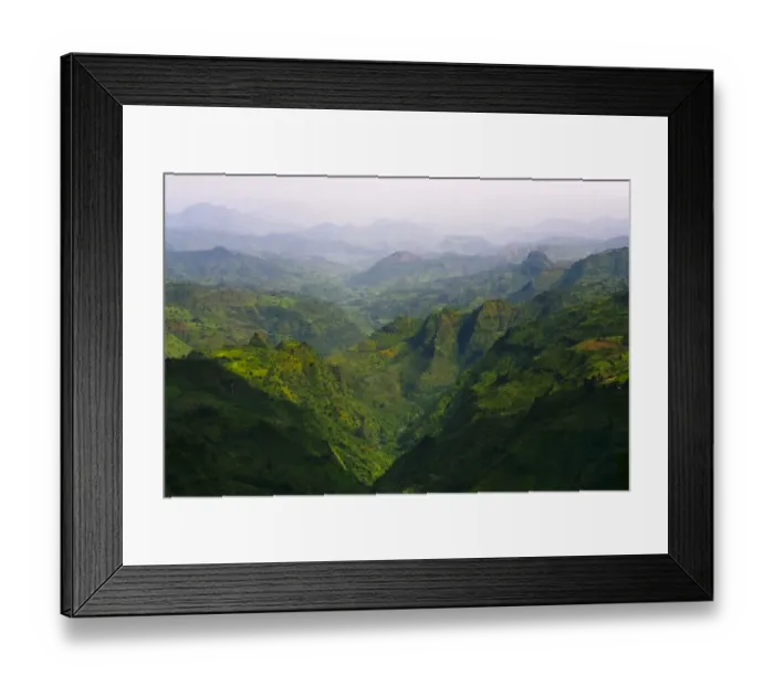 Framed Print : Landscape in Simien Mountain, Ethiopia Framed Print : Landscape in Simien Mountain, Ethiopia
