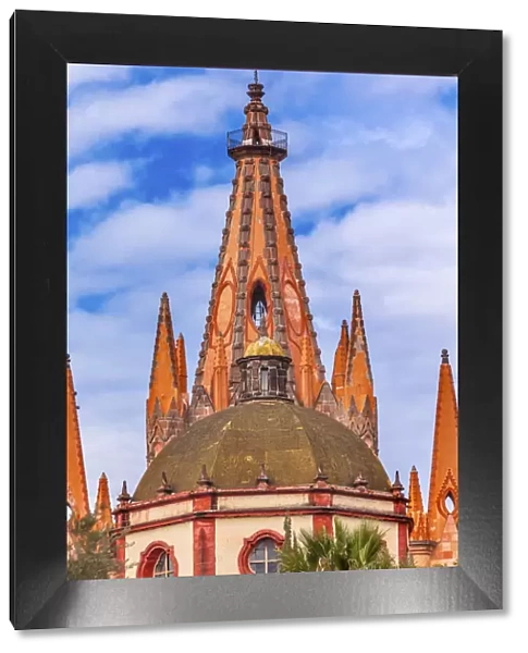 Parroquia Archangel church Dome Steeple Aldama Street San Miguel de Allende, Mexico